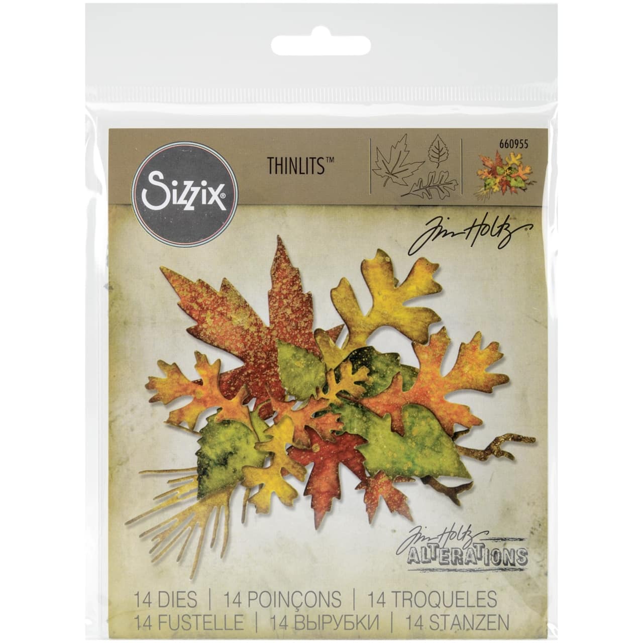 Sizzix&#xAE; Thinlits&#x2122; Fall Foliage Dies by Tim Holtz&#xAE;